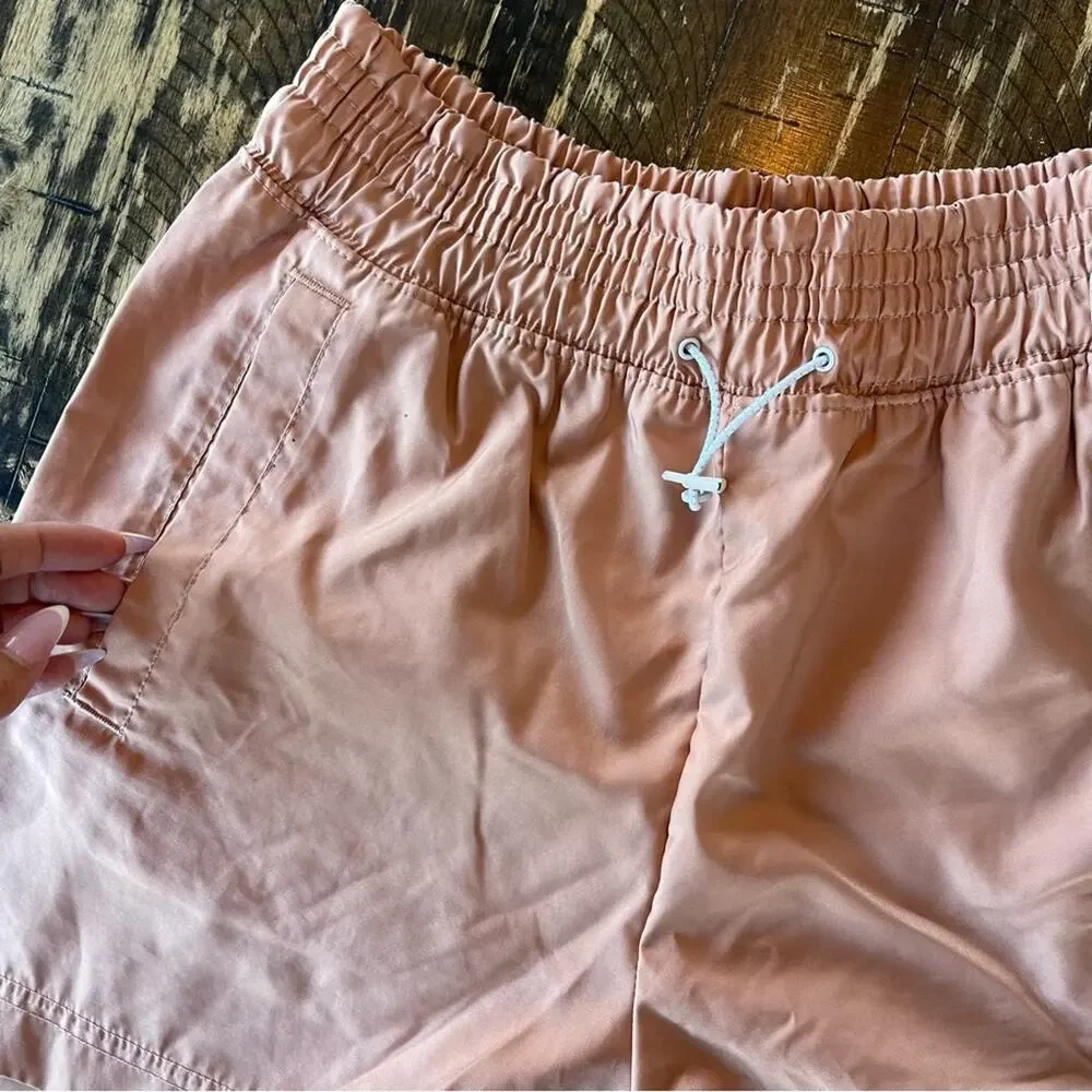 NIKE - Coral Swoosh Athletic Shorts - SMALL